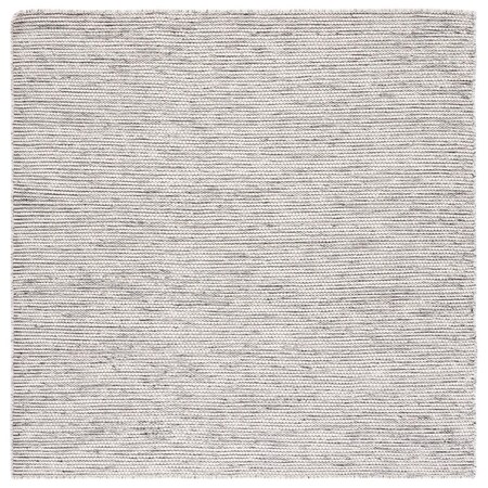 Safavieh 6 x 6 ft. Natural Contemporary Hand Woven Square Rug Ivory & Black NAT975Z-6SQ